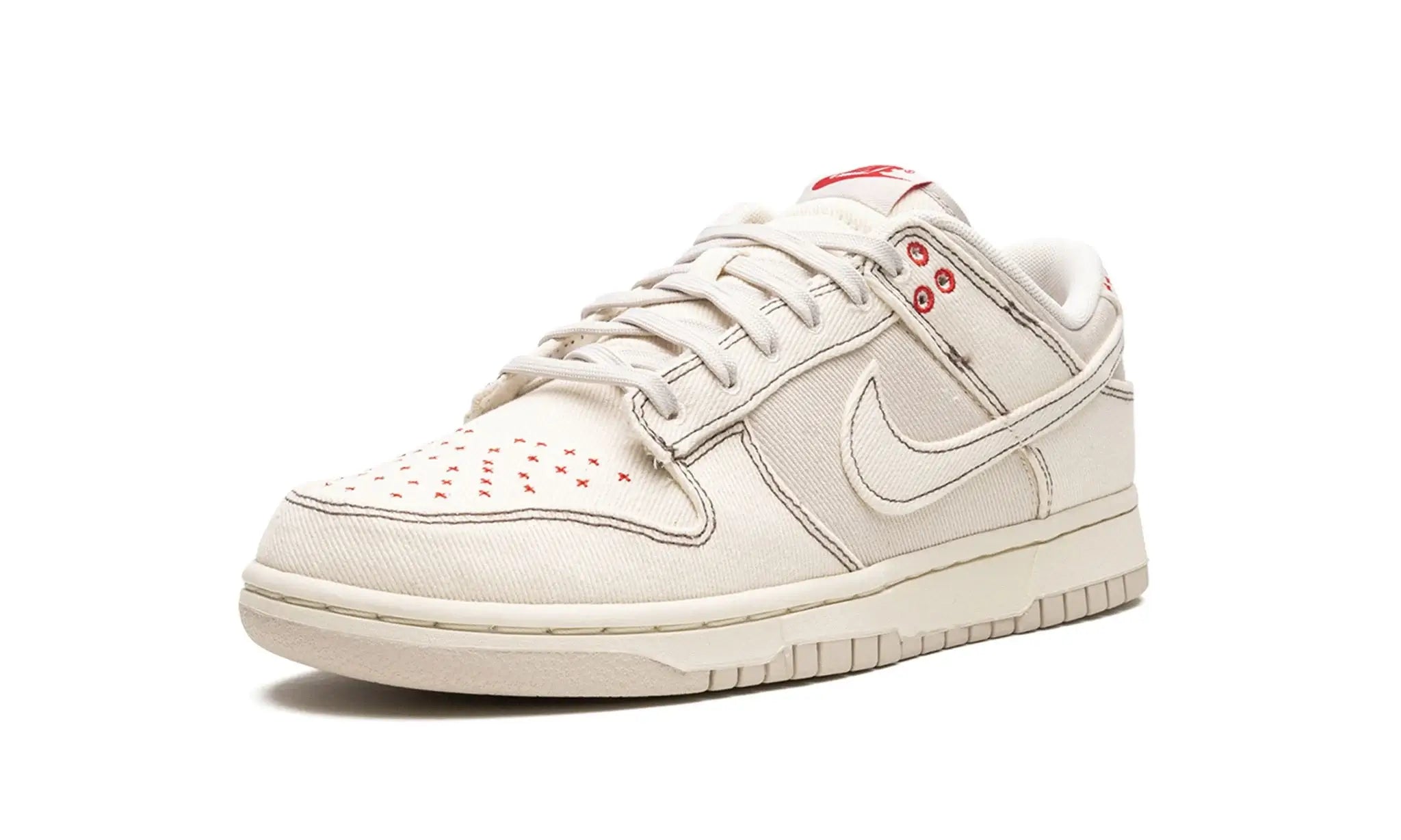 Tênis Nike Dunk Low "Light Orewood Brown Sashiko" Branco - DV0834-100