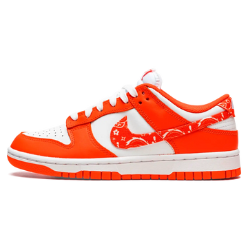 Tênis Nike Dunk Low Feminino "Orange Paisley" Laranja / Branco - DH4401-103