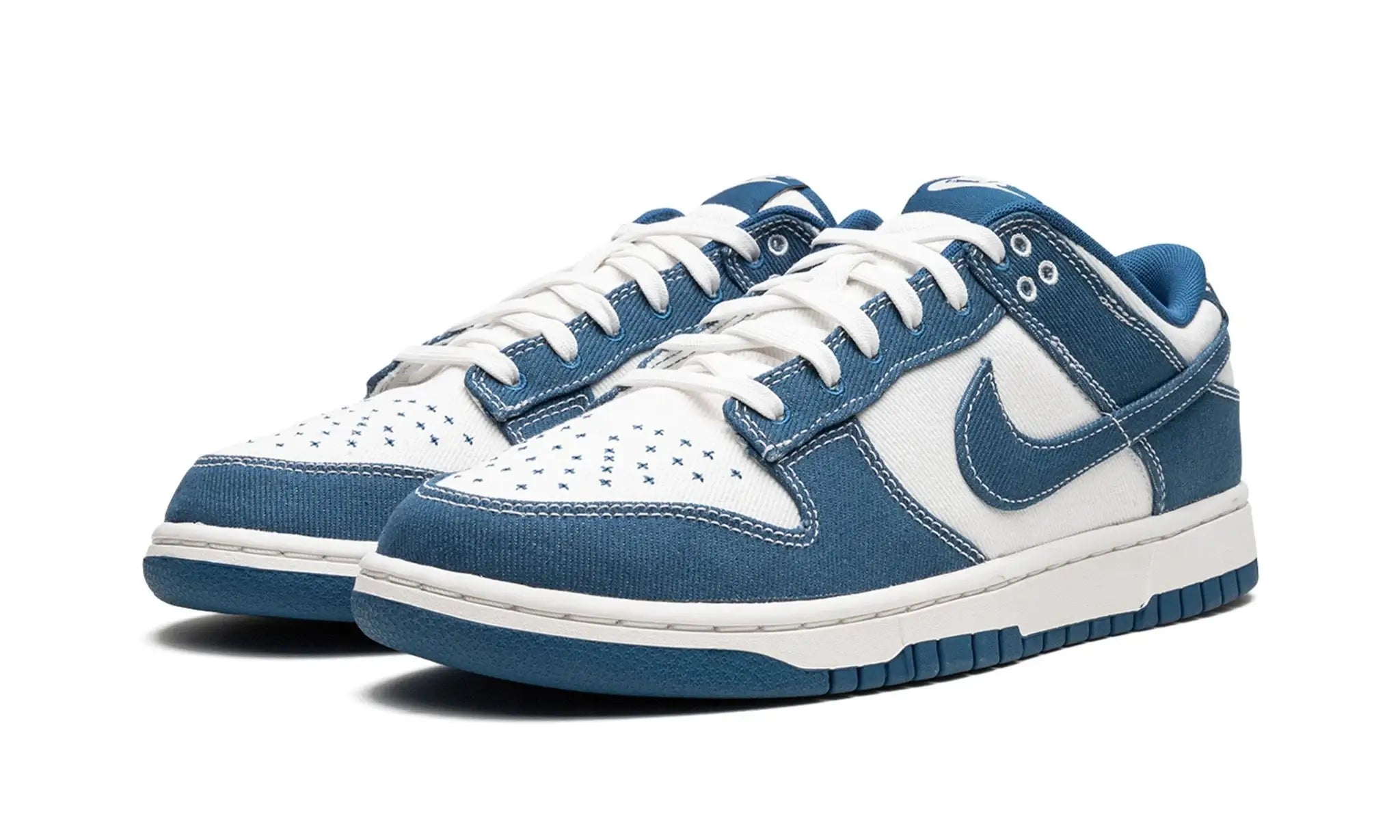 Tênis Nike Dunk Low "Sashiko industrial Blue" Azul - DV0834-101
