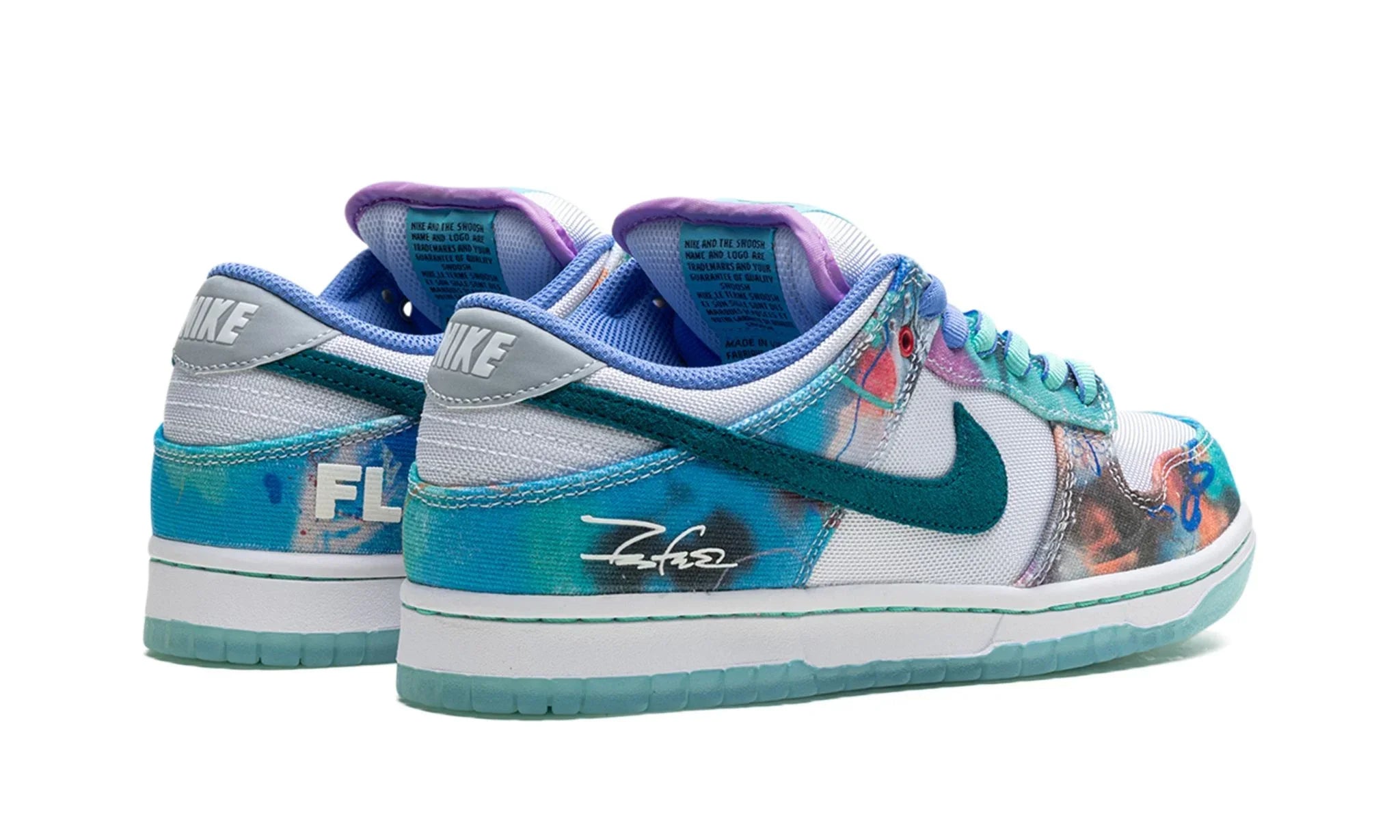 Tênis Nike Dunk Low SB x Futura "Bleached Aqua" Azul - HF6061-400