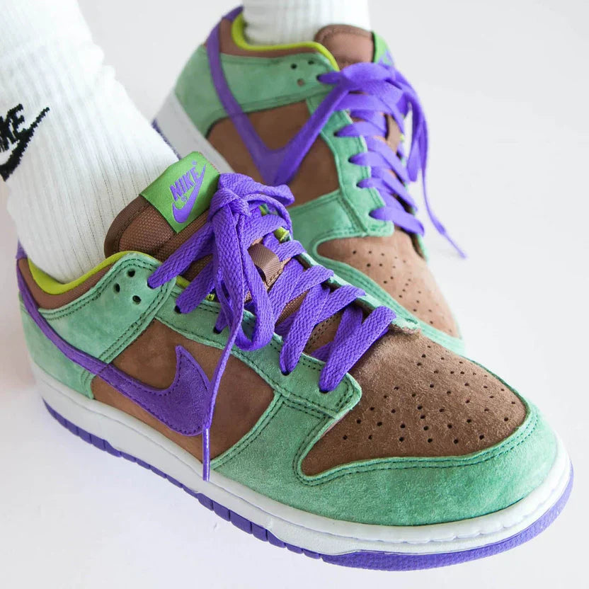 Tênis Nike Dunk Low "Veneer" Verde / Roxo - DA1469-200