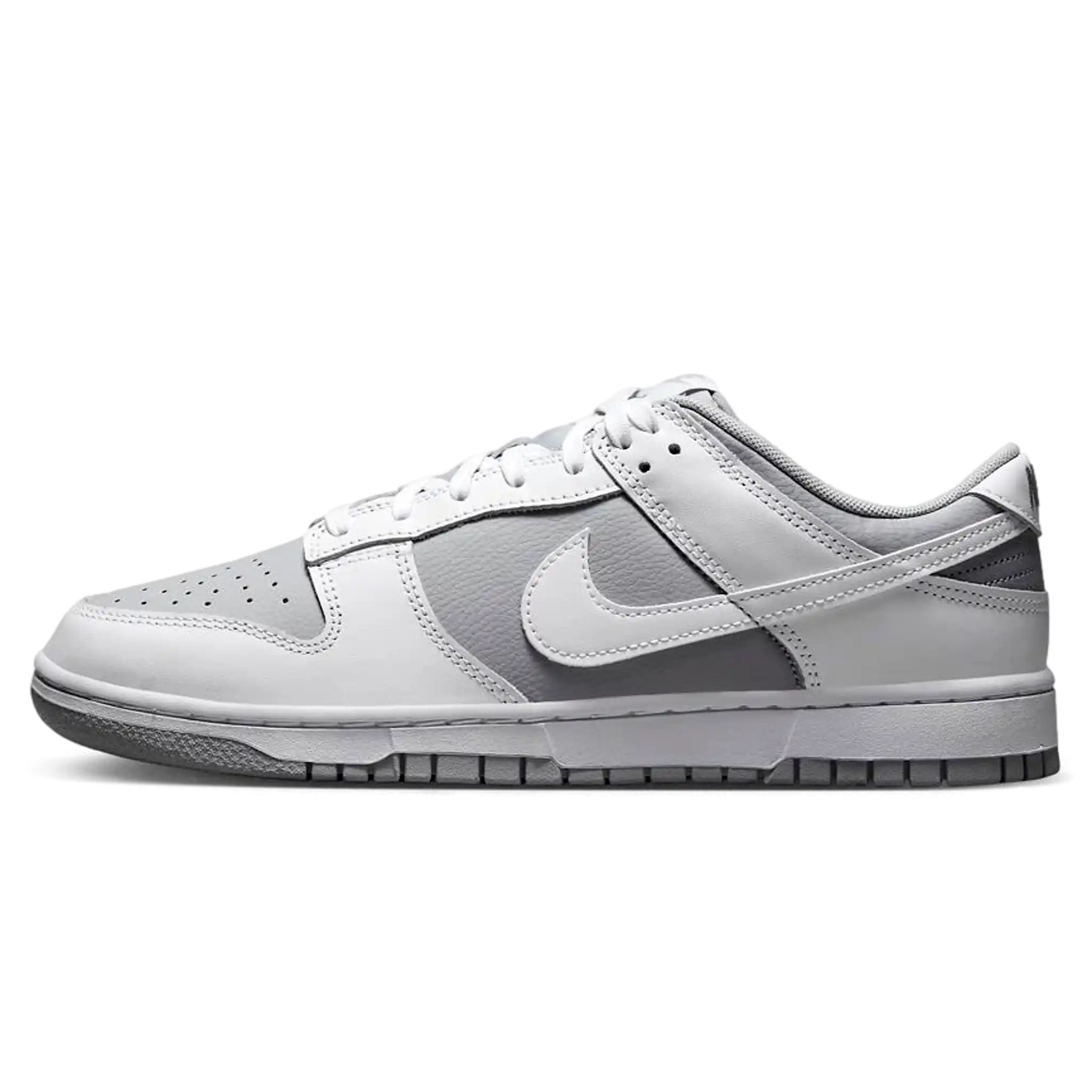 Tênis Nike Dunk Low "White Grey" Branco / Cinza - DJ6188-003