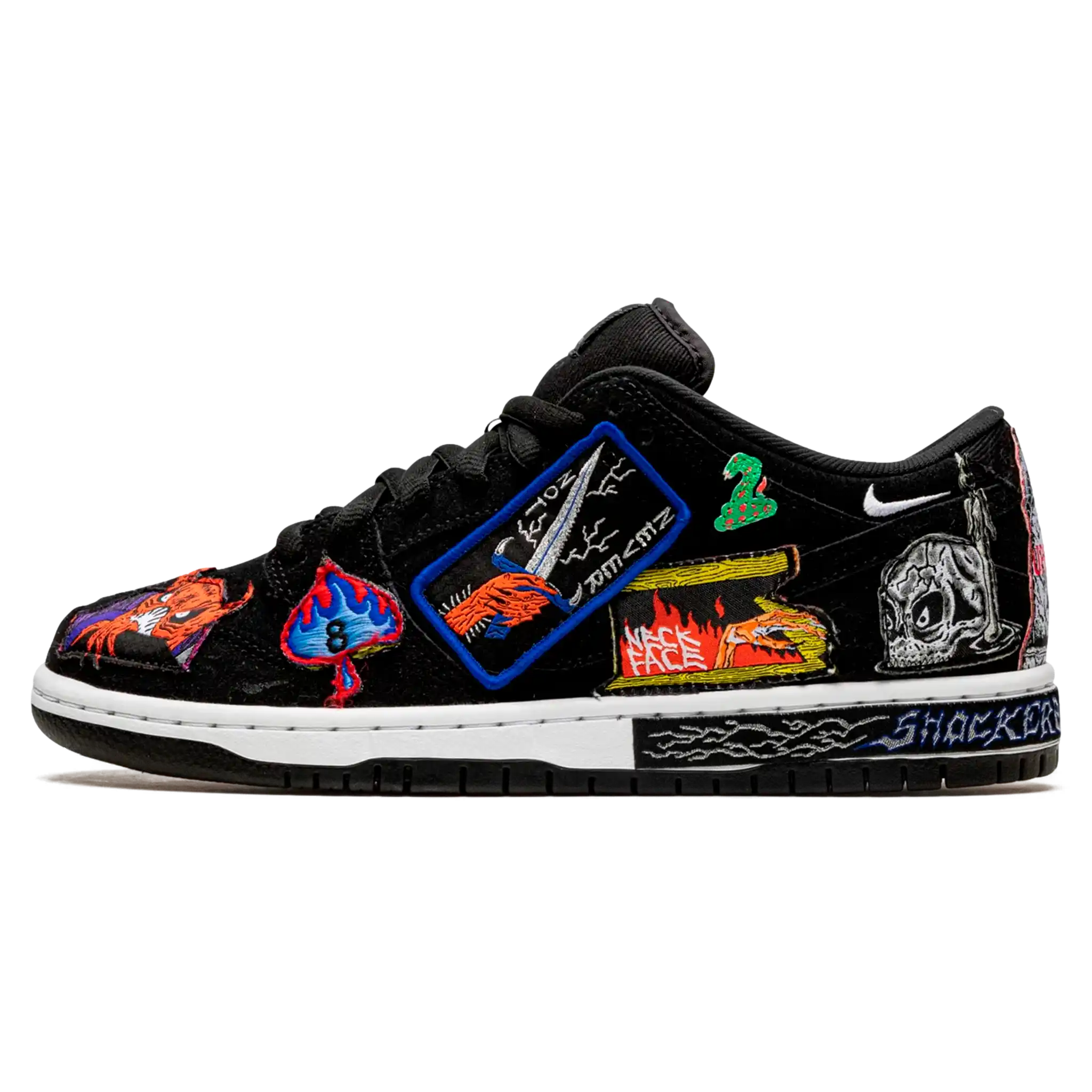 Tênis Nike Dunk Low SB "Neckface" Preto - DQ4488-001