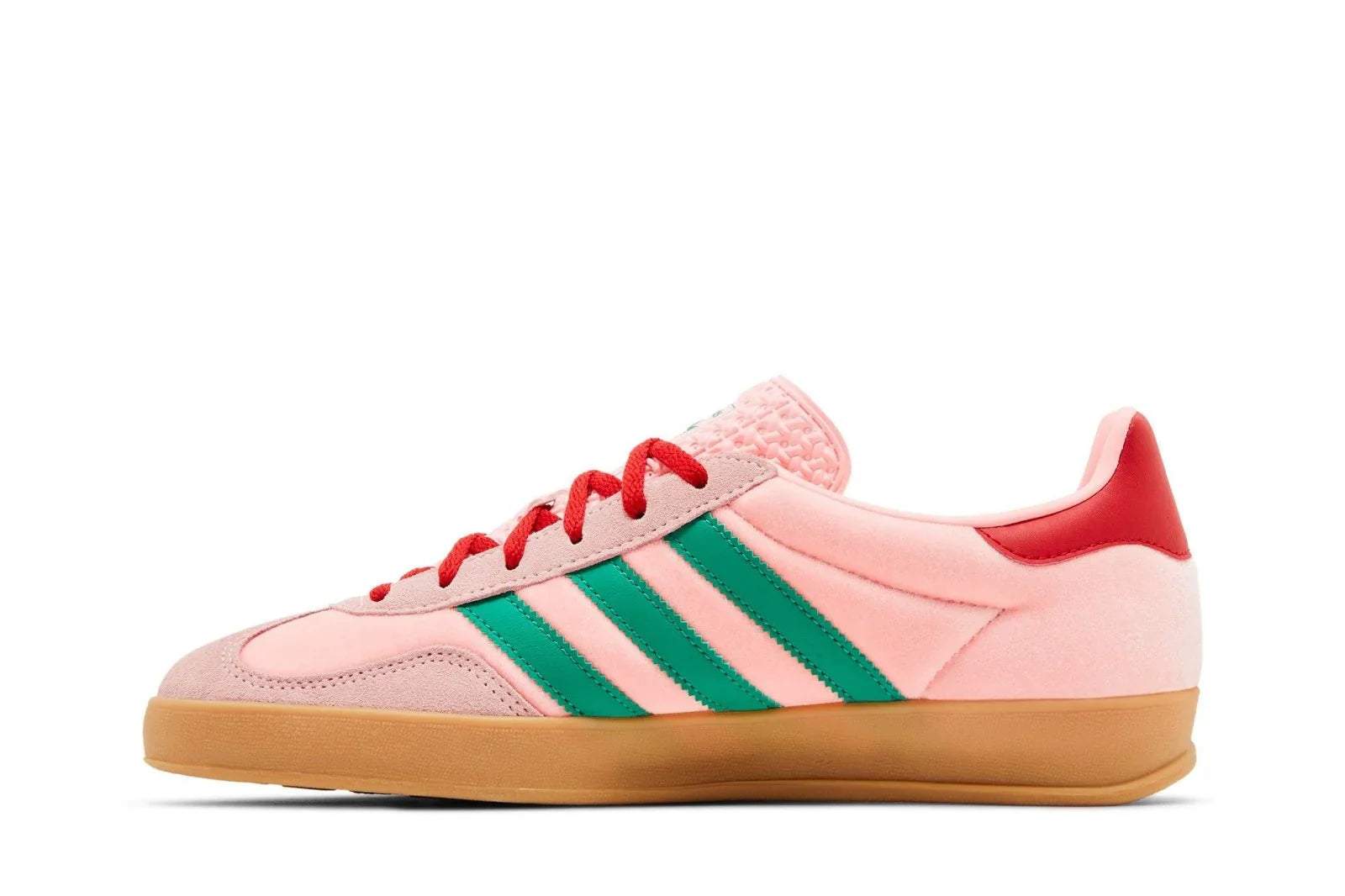 Adidas Gazelle Indoor Court Green Glow Pink Gum Rosa