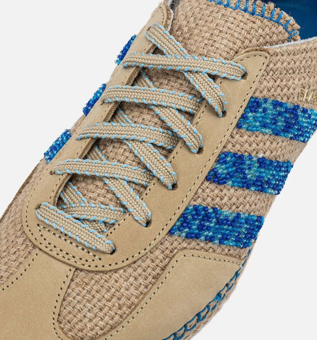 Adidas Gazelle x CLOT Linen Khaki Light Blue Marrom