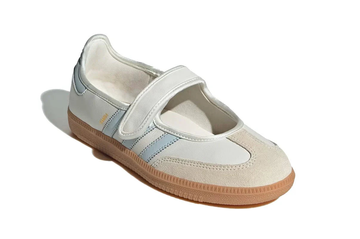 Adidas Samba Jane White Blue Gum Branco