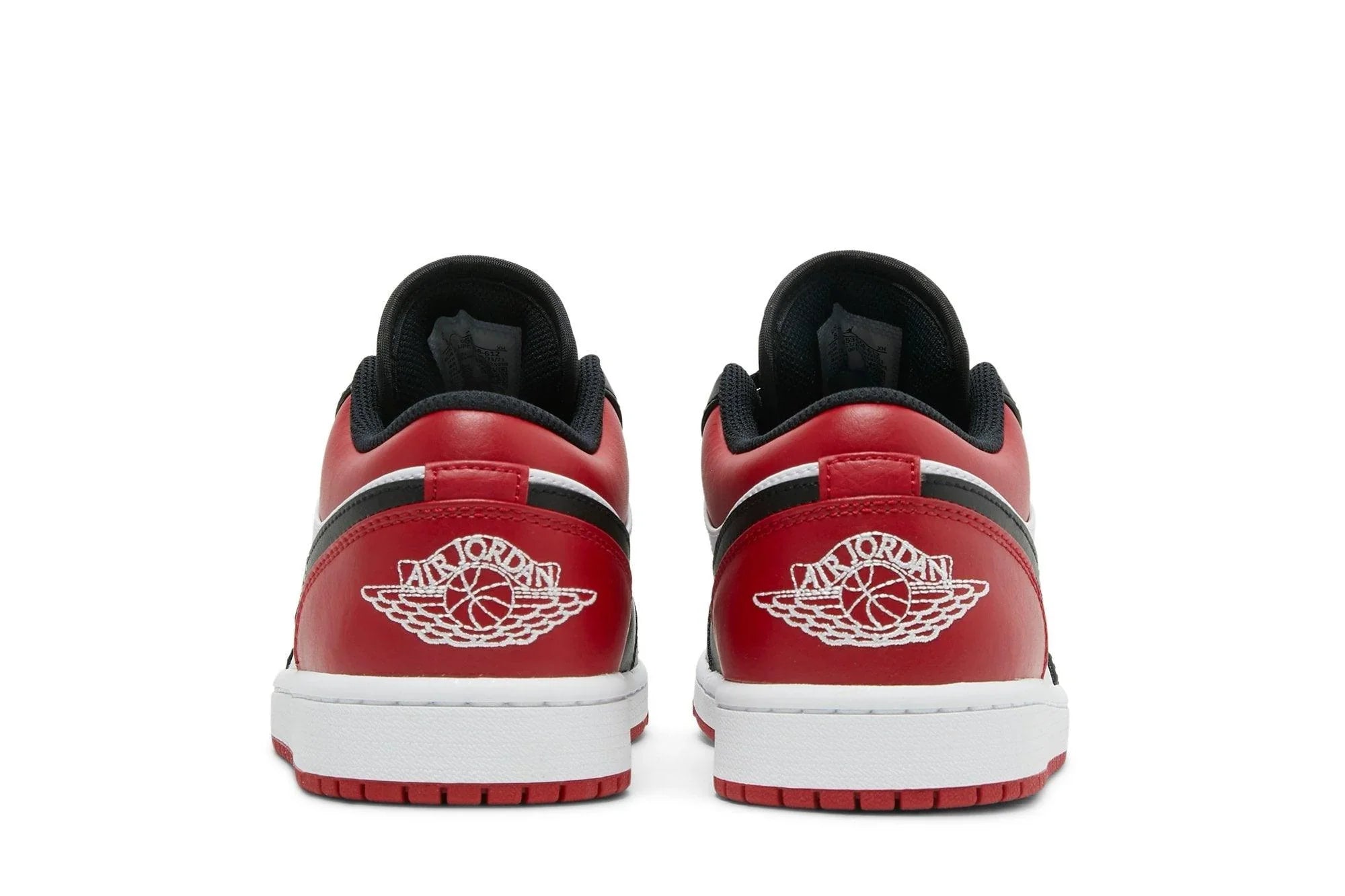 Air Jordan 1 Low Bred Toe Vermelho