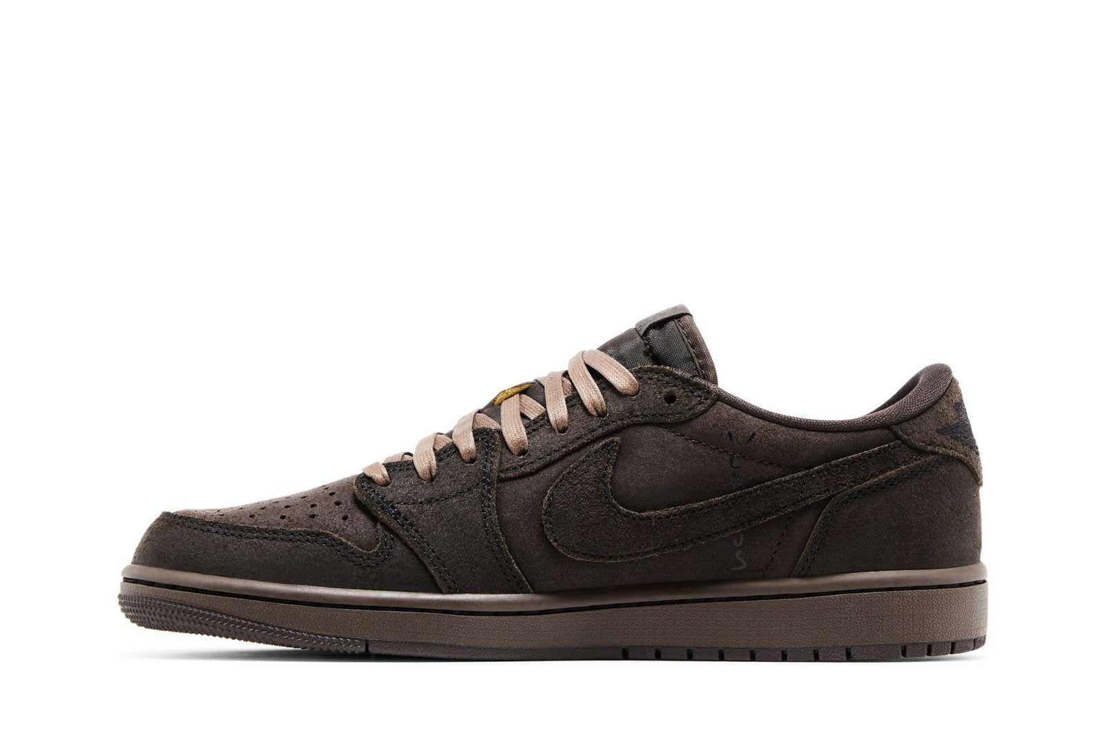 Tênis Air Jordan 1 Low Og Sp x Travis Scott Velvet Brown Marrom - DM7866-202
