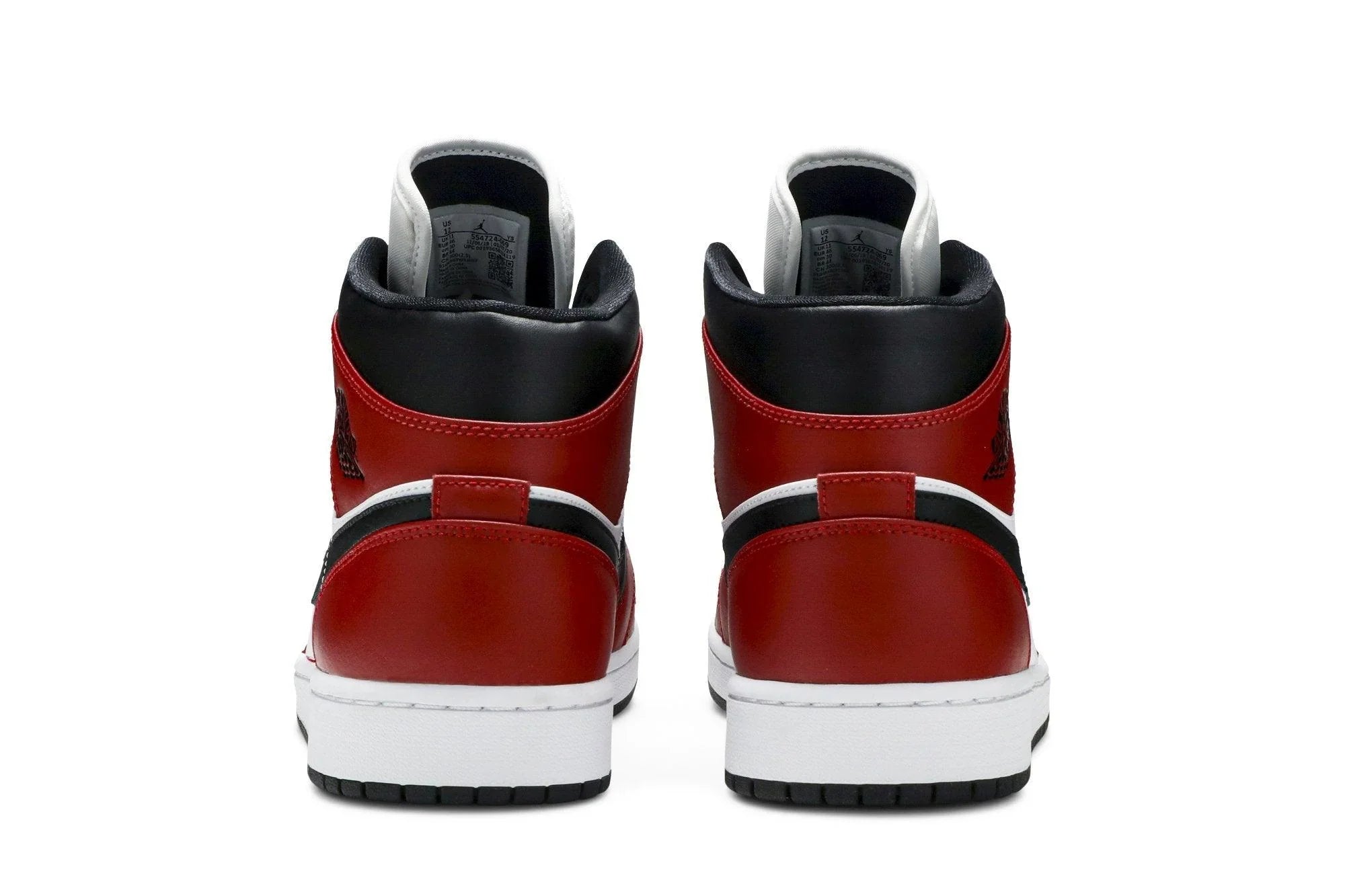 Air Jordan 1 Mid Chicago Black Toe Vermelho/Preto