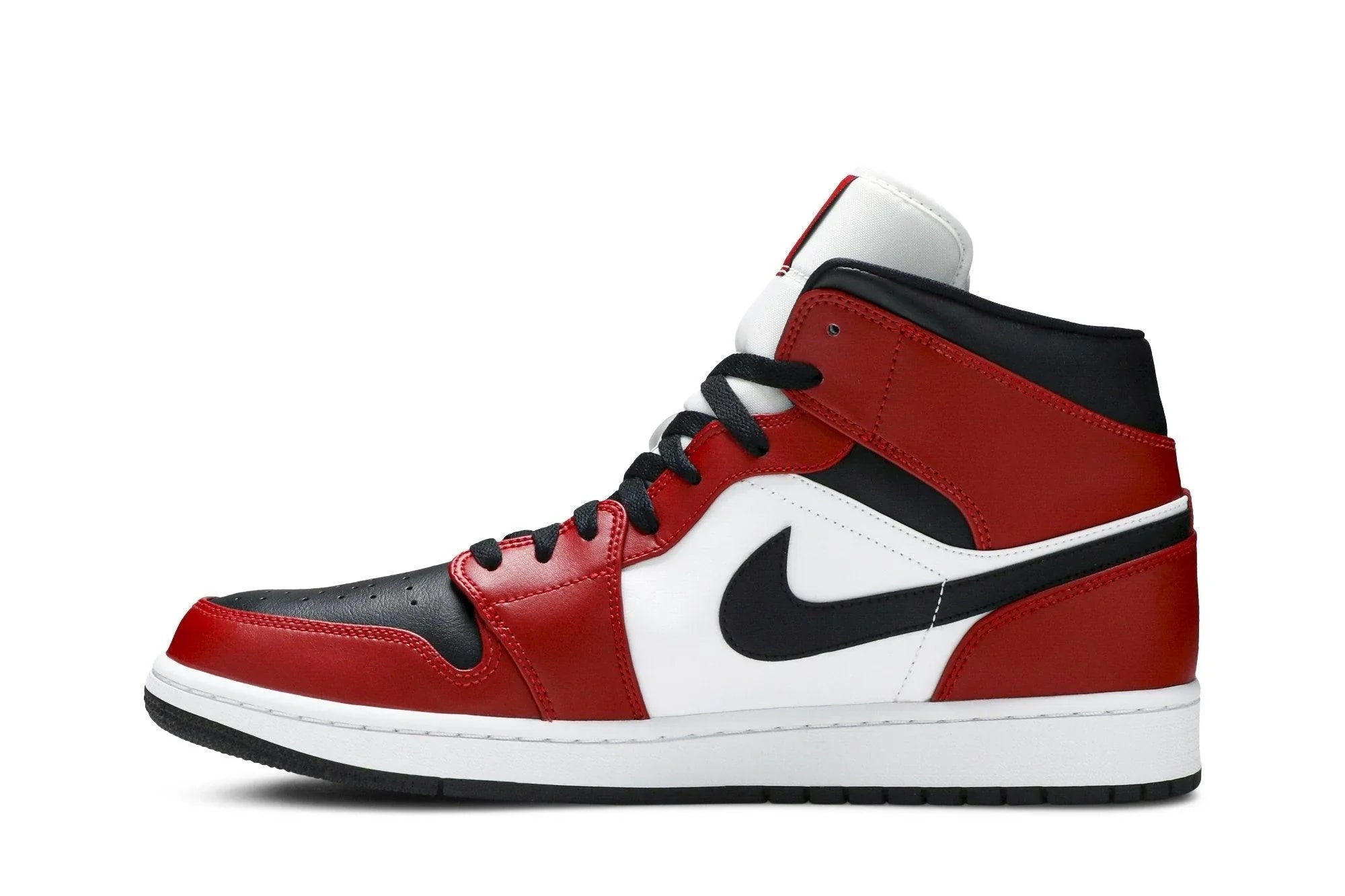 Air Jordan 1 Mid Chicago Black Toe Vermelho/Preto