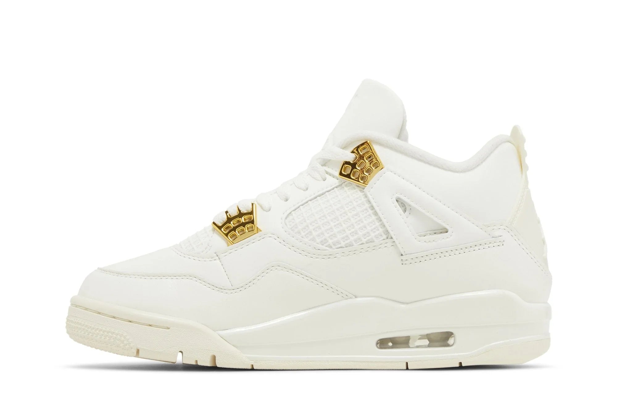 Air Jordan 4 Retro Metallic Gold Branco