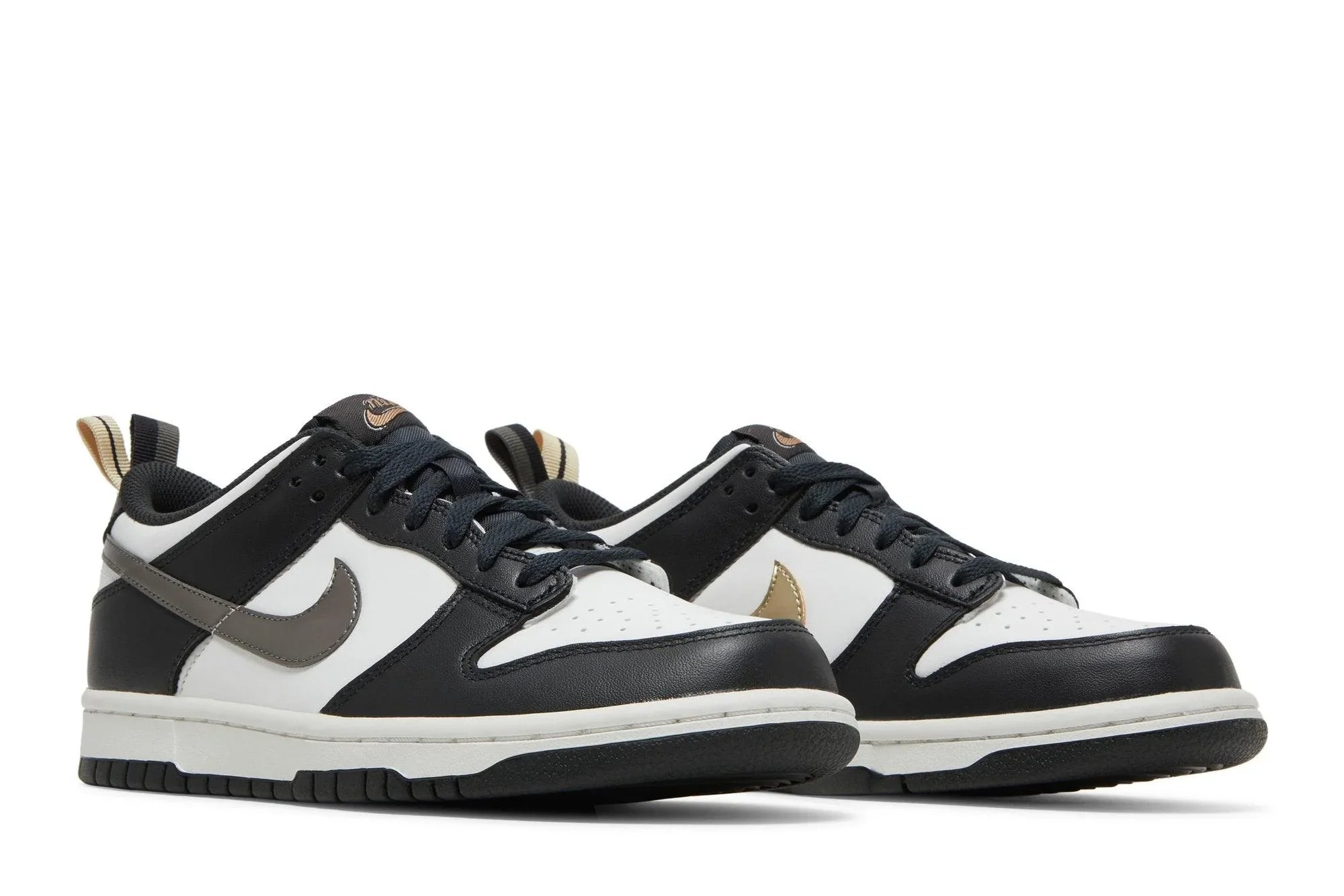 Nike Dunk Low GS Black/White Metallic Preto
