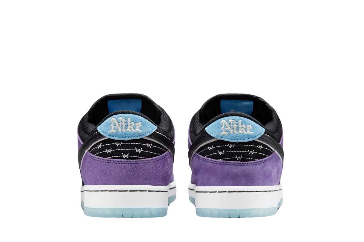 Nike SB Dunk Low Pro x Hayley Wilson Black and Court Purple Roxo