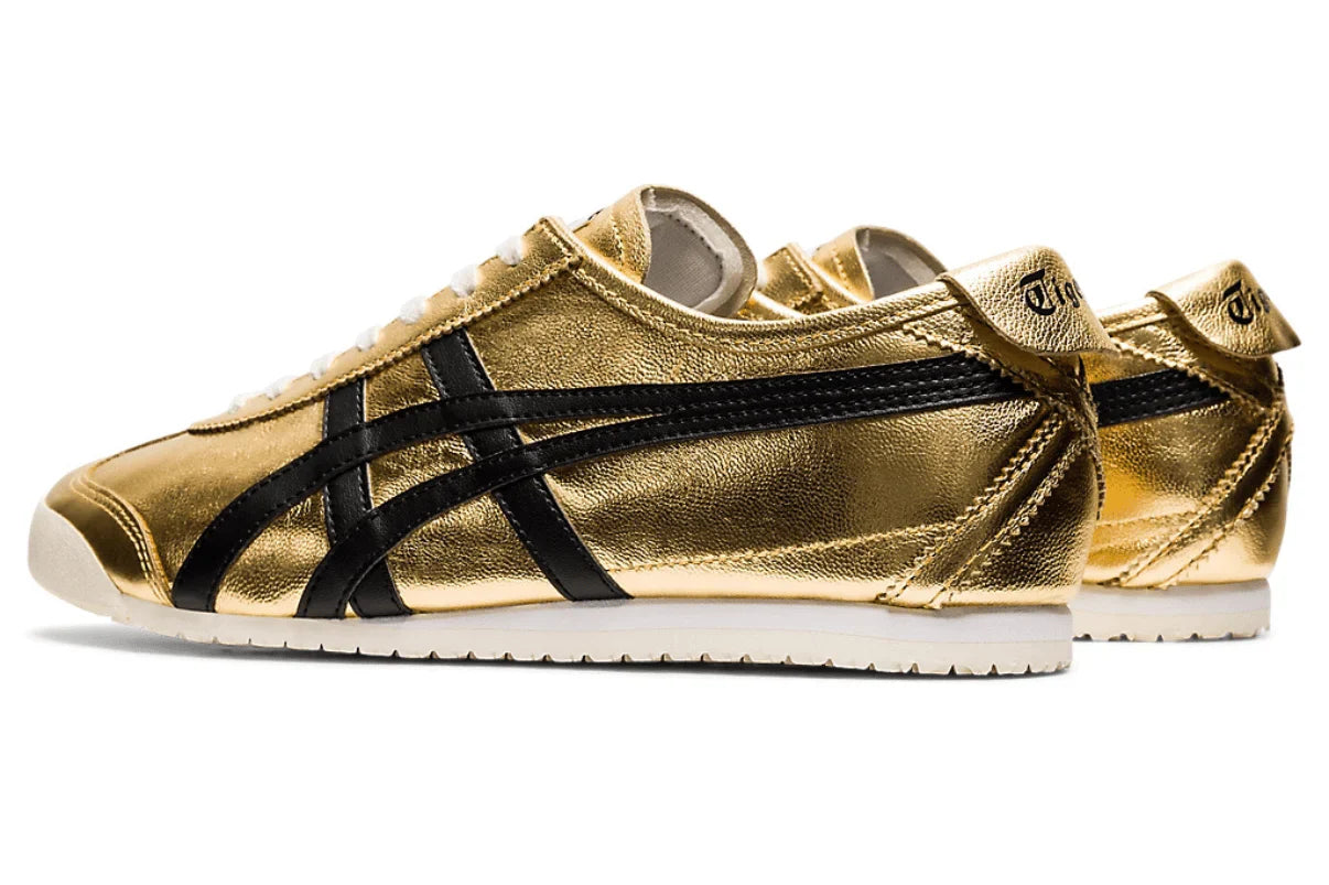 Onitsuka Tiger Mexico 66 Pure Gold Black Dourado