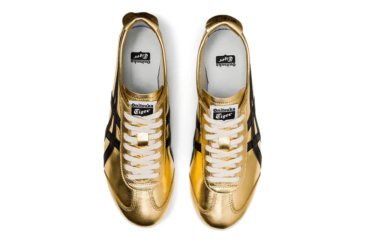Onitsuka Tiger Mexico 66 Pure Gold Black Dourado