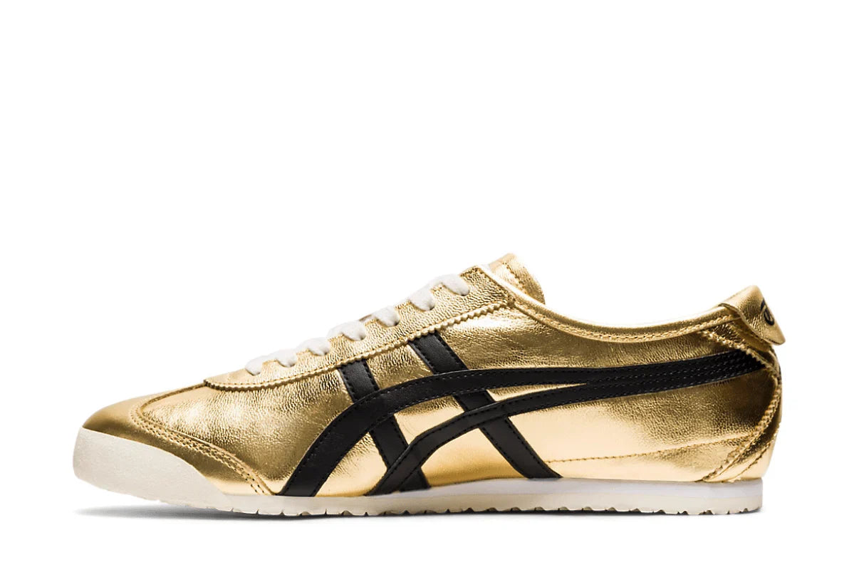 Onitsuka Tiger Mexico 66 Pure Gold Black Dourado