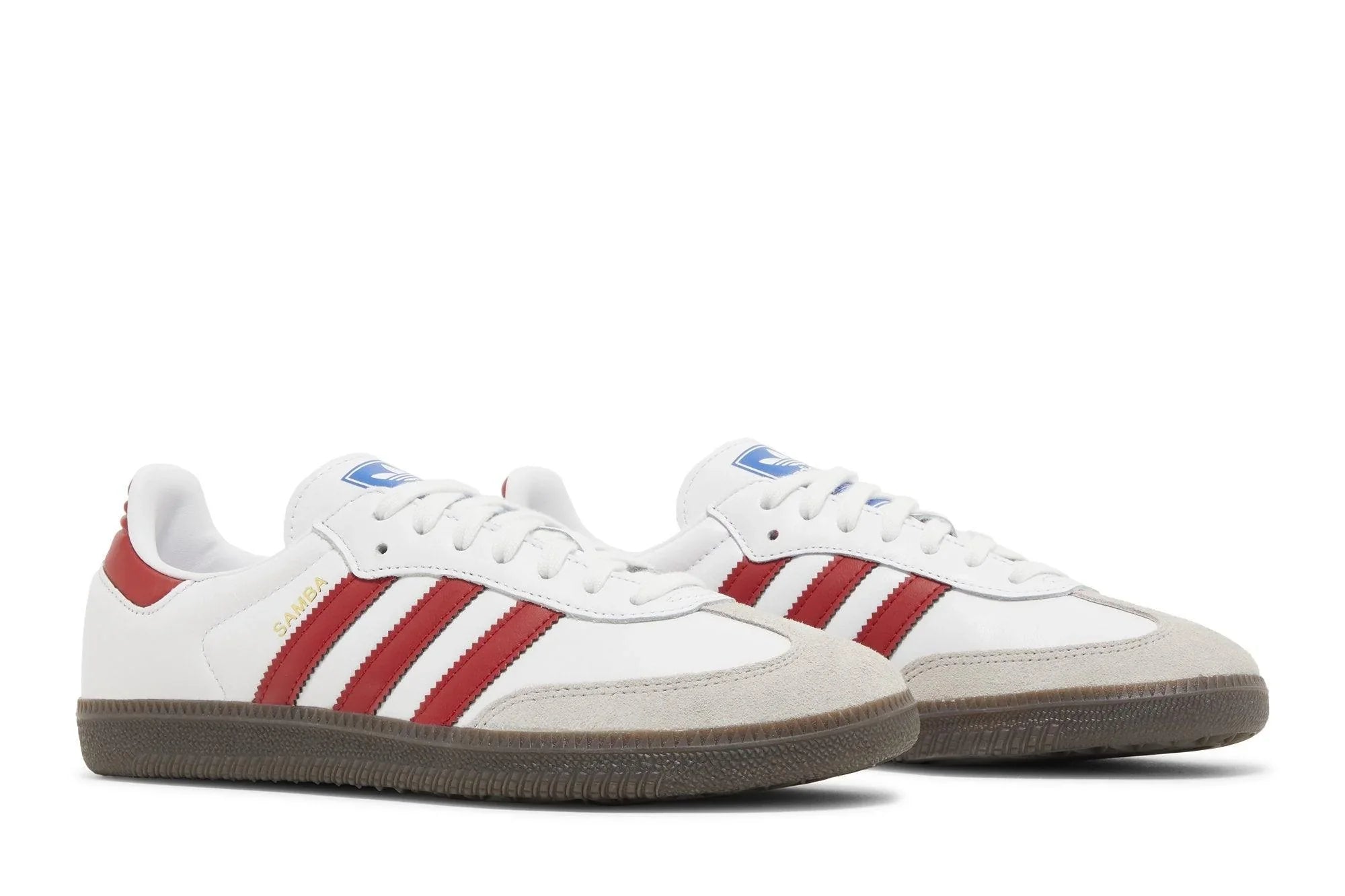 Adidas Samba OG White Scarlet Branco